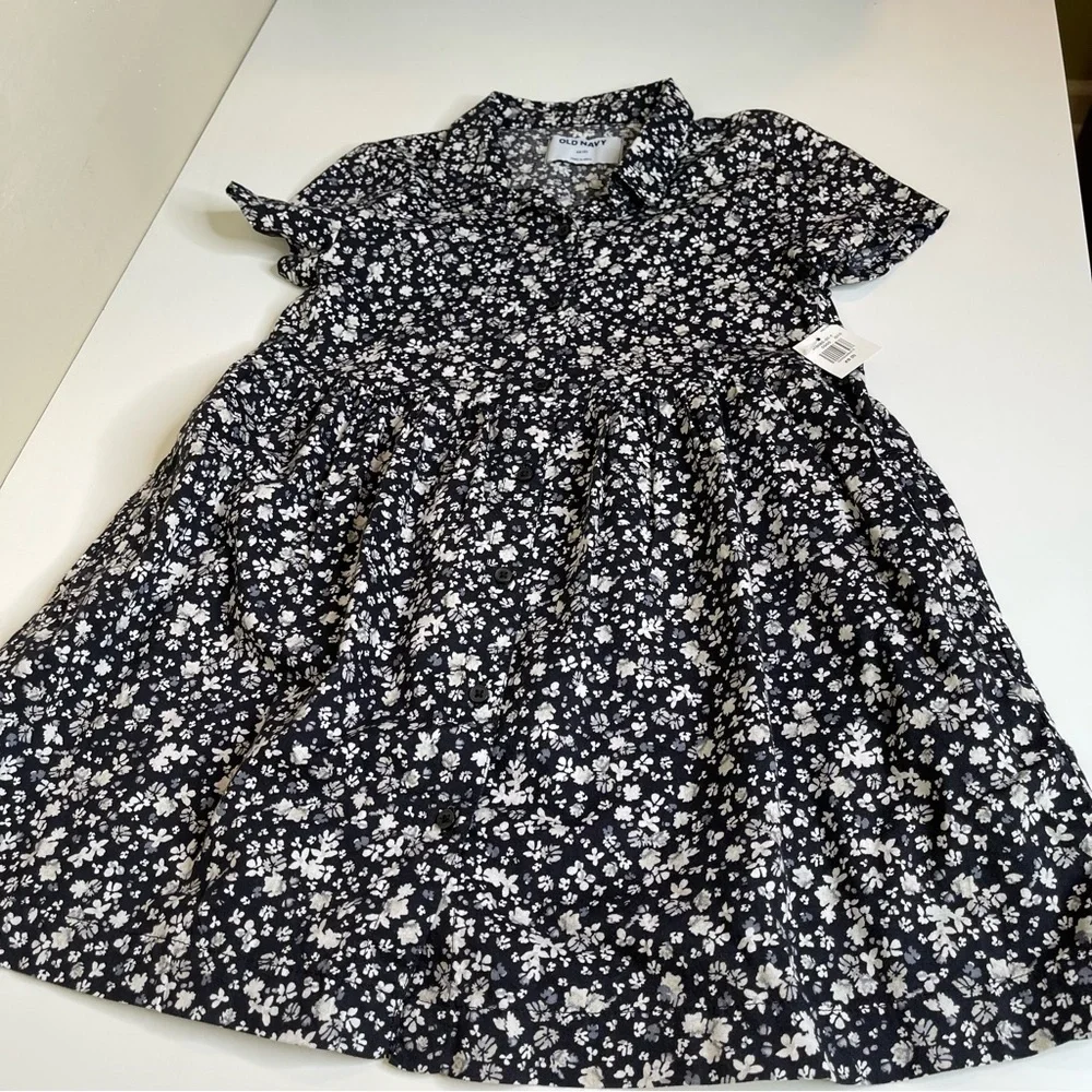 Old Navy Kids' Short-Sleeve Floral-Print Swing Dress size 5